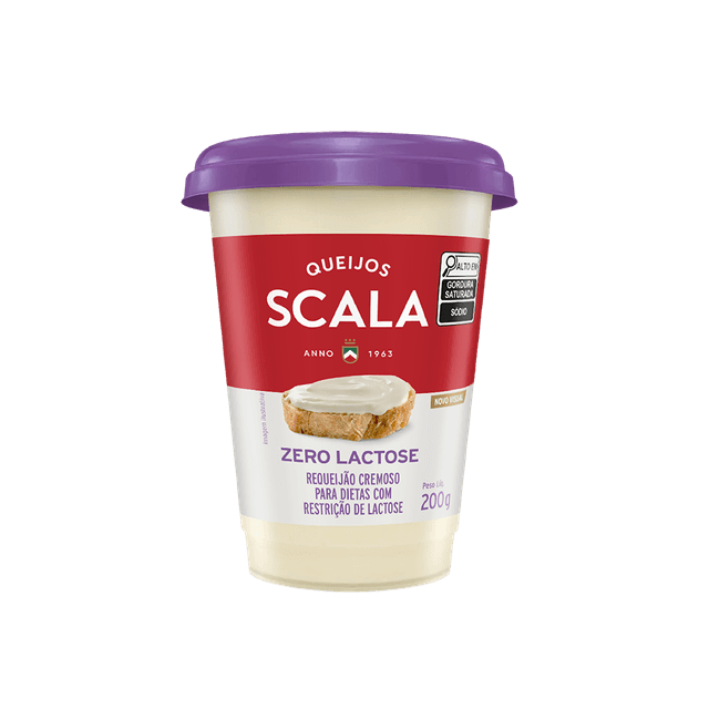 REQUEIJAO ZERO LACTOSE COPO 200G SCALA