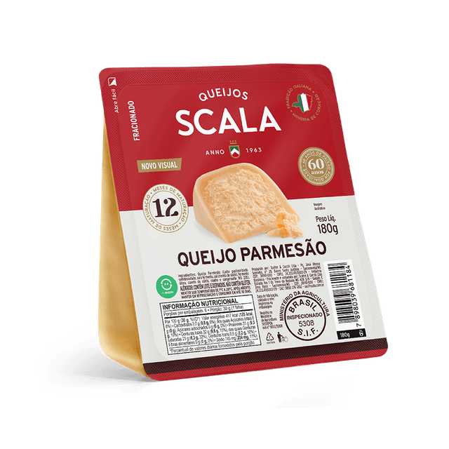 PARMESAO 12 MESES FRACIONADO 180 G SCALA