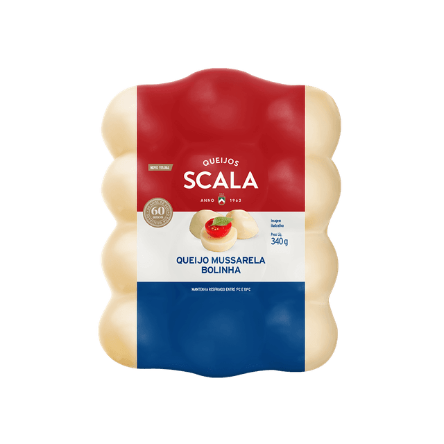 MUSSARELA BOLINHA 340 G SCALA